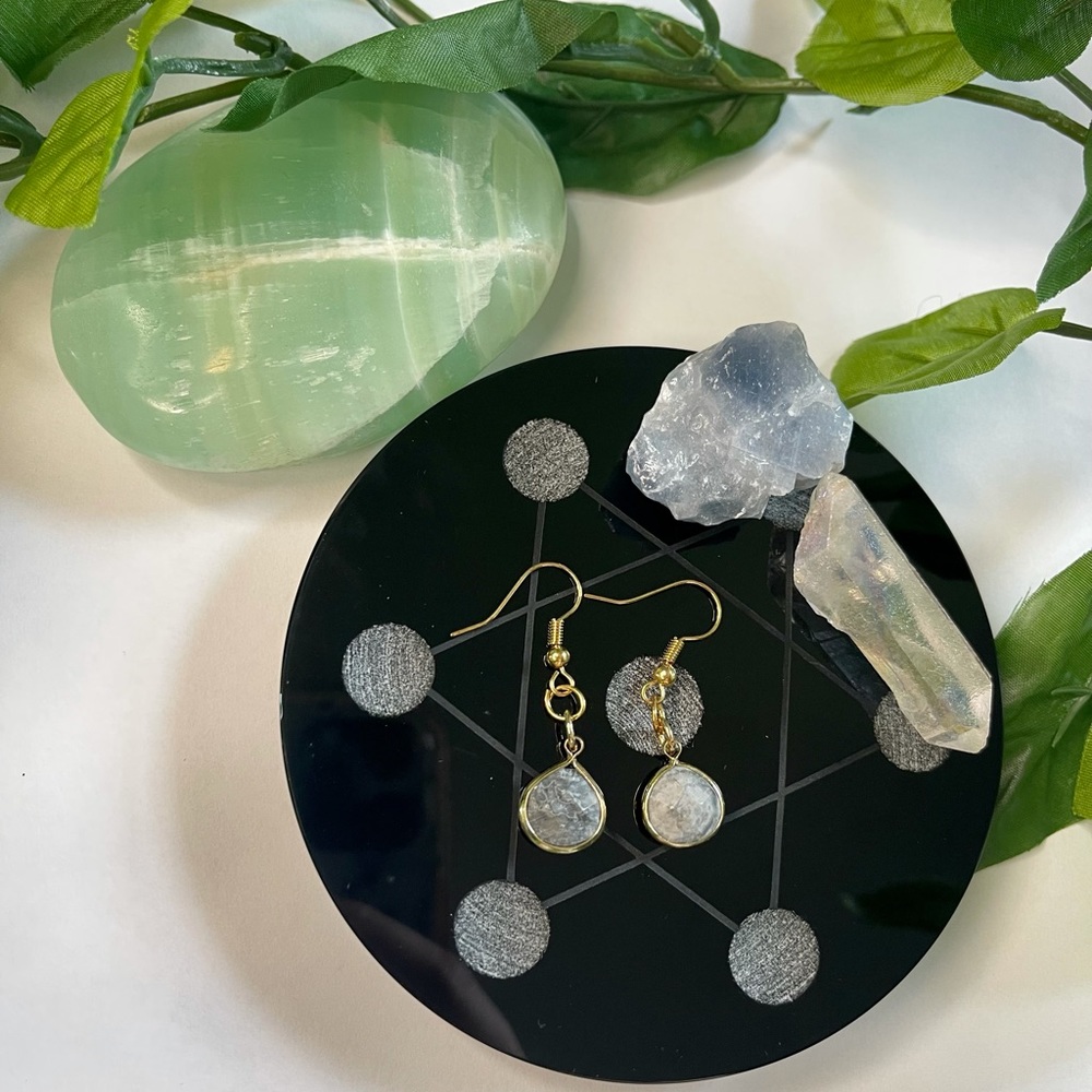 3 for $25 Handmade Natural Gray Jasper Earrings - Picture 1 of 2